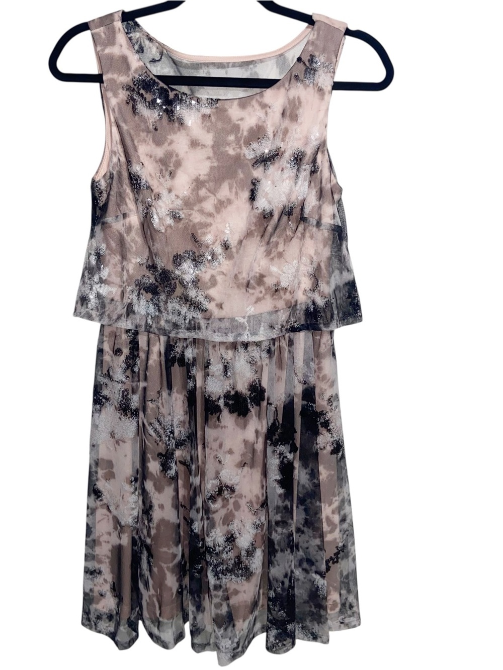 Vintage Betsey Johnson Dress Womens Size 6 Fairy Feminine Mesh Sequin 90s Y2K